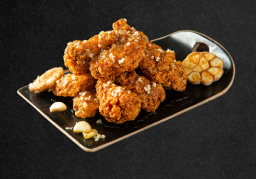 Gà rán sốt tỏi hoa tuyết